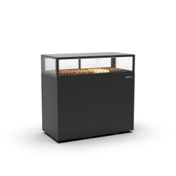Vitrine R&eacute;frig&eacute;r&eacute;e Verticale Noire avec Portes Coulissantes Arri&egrave;re IN120/20-115H -B- - SAYL