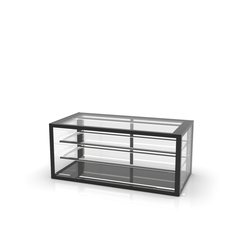 Vitrine neutre r&eacute;frig&eacute;r&eacute;e IN12 &eacute;tag&egrave;res r&eacute;glables blanche IN120-50N - SAYL