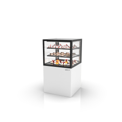 Vitrine r&eacute;frig&eacute;r&eacute;e verticale blanche avec portes coulissantes IN60/50-110 - SAYL