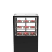 Vitrine R&eacute;frig&eacute;r&eacute;e Verticale avec Contr&ocirc;le d'Humidit&eacute; Noir IN60/50-110H -B- - SAYL