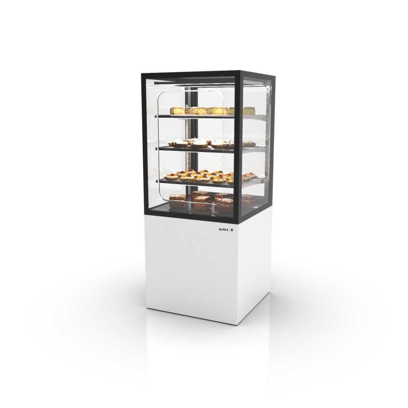 Vitrine r&eacute;frig&eacute;r&eacute;e verticale blanche - 3 &eacute;tag&egrave;res - IN60/80-140G - SAYL