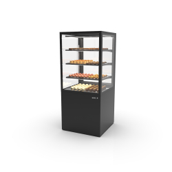 Vitrine r&eacute;frig&eacute;r&eacute;e verticale noire avec contr&ocirc;le d'humidit&eacute; - IN60/80-140H -B- - SAYL