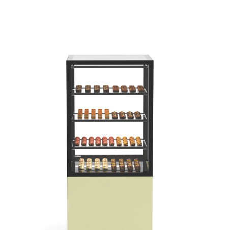 Vitrine r&eacute;frig&eacute;r&eacute;e verticale noire avec contr&ocirc;le d'humidit&eacute; - IN60/80-140H -B- - SAYL