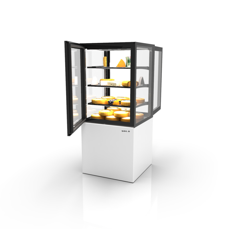 Vitrine verticale r&eacute;frig&eacute;r&eacute;e contr&ocirc;le humidit&eacute; IN60/80-140HA - SAYL