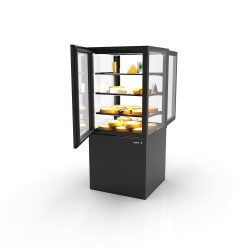 Vitrine r&eacute;frig&eacute;r&eacute;e verticale avec contr&ocirc;le d'humidit&eacute; IN60/80-140HA -B- - SAYL