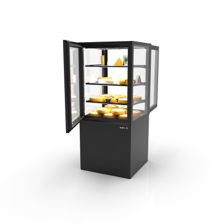Vitrine r&eacute;frig&eacute;r&eacute;e verticale avec contr&ocirc;le d'humidit&eacute; IN60/80-140HA -B- - SAYL