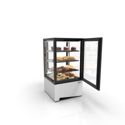 Vitrine r&eacute;frig&eacute;r&eacute;e 115cm blanche avec portes coulissantes IN60-115A - SAYL