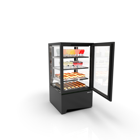Vitrine r&eacute;frig&eacute;r&eacute;e 115cm blanche avec portes coulissantes IN60-115A - SAYL