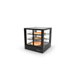 Vitrine chauffante s&egrave;che Blanche IN60-60CA 600x600x650mm 2 &Eacute;tag&egrave;res R&eacute;glables - SAYL
