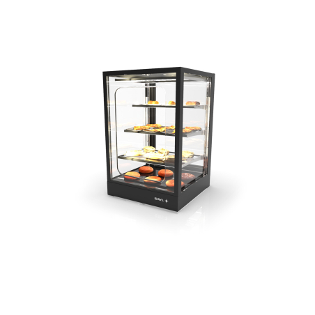 Vitrine de table neutre 3 &eacute;tag&egrave;res IN60-80NG - SAYL