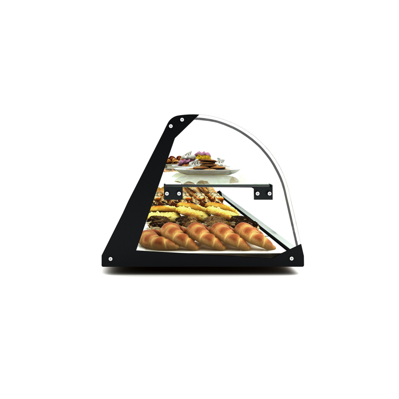 Vitrine de boulangerie neutre noire E24L - SAYL