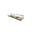 Vitrine de boulangerie neutre noire avec portes coulissantes - E6 - SAYL