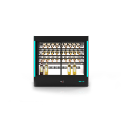 Vitrine r&eacute;frig&eacute;r&eacute;e semi-murale avec &eacute;clairage RGB et portes coulissantes - CPAK-RAA-W - SAYL