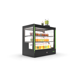 Vitrine r&eacute;frig&eacute;r&eacute;e semi-murale noire RGB CPAK-RAC - SAYL