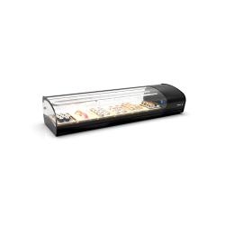 Vitrine r&eacute;frig&eacute;r&eacute;e statique pour sushis noire SK6SP - SAYL