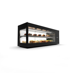 Vitrine r&eacute;frig&eacute;r&eacute;e noire VTLG6PS pour fromages et produits frais - SAYL
