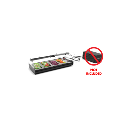 Vitrine R&eacute;frig&eacute;r&eacute;e Statique Libre-Service Noire avec Portes Coulissantes Arri&egrave;re - S4GRPZ - SAYL