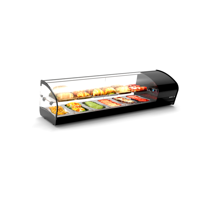 Vitrine r&eacute;frig&eacute;r&eacute;e statique noire pour couvercles (SK26) - SAYL
