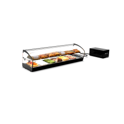 Vitrine r&eacute;frig&eacute;r&eacute;e statique noire SK26GR pour couvercles - SAYL