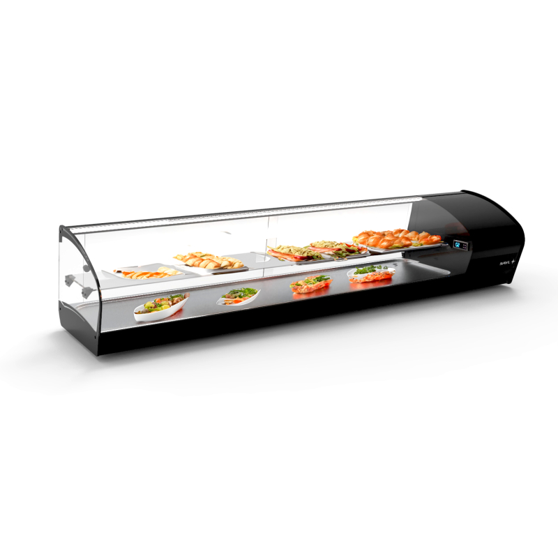 Vitrine R&eacute;frig&eacute;r&eacute;e Statique Noire SK28P - SAYL