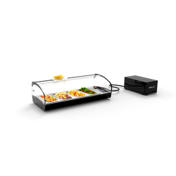 Vitrine r&eacute;frig&eacute;r&eacute;e statique noire pour couvercles SK4GR - SAYL