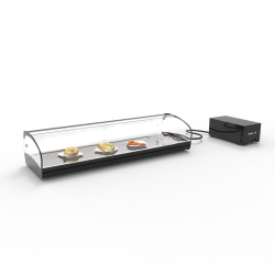 Vitrine r&eacute;frig&eacute;r&eacute;e statique noire pour couvercles (portes coulissantes) - SK6GRP - SAYL