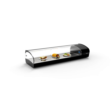Vitrine r&eacute;frig&eacute;r&eacute;e statique noire pour couvercles SK6P - SAYL