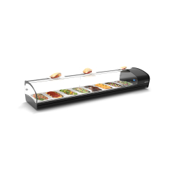 Vitrine R&eacute;frig&eacute;r&eacute;e Statique Noire pour Couvercles SK8 - SAYL