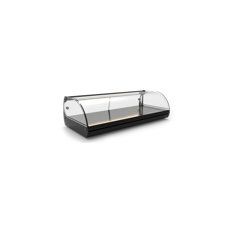 Vitrine Neutre pour Couvercles, Noire, Portes Coulissantes Arri&egrave;re - V4-NE - SAYL