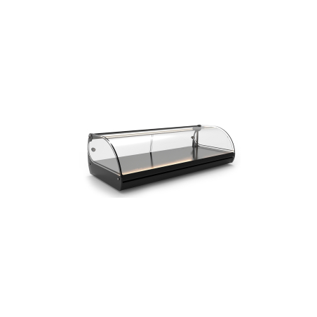 Vitrine Neutre pour Couvercles, Noire, Portes Coulissantes Arri&egrave;re - V4-NE - SAYL