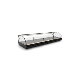 Vitrine Neutre V6-NE pour Couvercles Noirs avec Portes Coulissantes Arri&egrave;re - SAYL