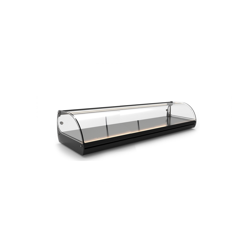 Vitrine Neutre V6-NE pour Couvercles Noirs avec Portes Coulissantes Arri&egrave;re - SAYL