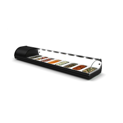 Vitrine r&eacute;frig&eacute;r&eacute;e statique noire pour couvercles - V8NI - SAYL