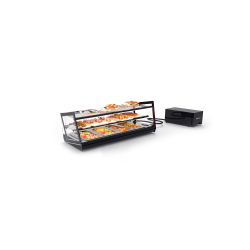 Vitrine r&eacute;frig&eacute;r&eacute;e statique noire 3 niveaux - VCKB4GR - SAYL