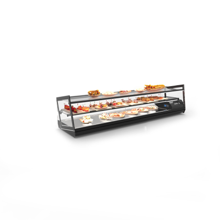 Vitrine R&eacute;frig&eacute;r&eacute;e Statique 3 Niveaux Noire VCKB6P - SAYL