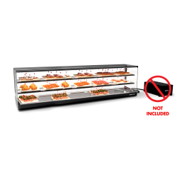 Vitrine r&eacute;frig&eacute;r&eacute;e statique triple hauteur, noire, VTLG28GRPZ-2 - SAYL