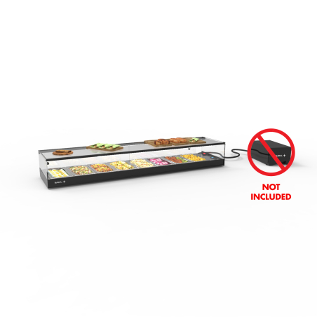 Vitrine r&eacute;frig&eacute;r&eacute;e statique noire pour couvercles VTLG8GRZ - SAYL