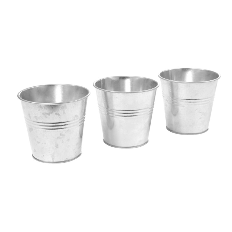 3 Seaux de Service Professionnels avec Plateau de Transport, 415x130x125mm - Hendi