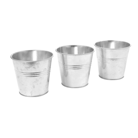 3 Seaux de Service Professionnels avec Plateau de Transport, 415x130x125mm - Hendi