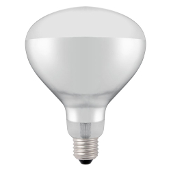 Ampoule Chauffante Infrarouge Blanche Incassable E27 250W - Hendi