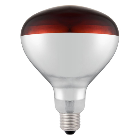 Ampoule infrarouge chauffante E27, incassable, 250W, lumi&egrave;re rouge pour lampe cuisine - Hendi
