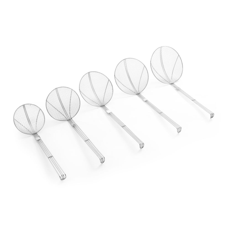 Araign&eacute;e de cuisine professionnelle Inox ⌀160x470mm, manche renforc&eacute; - Hendi