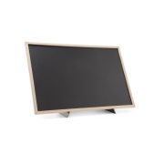 Ardoise grand format 400x600mm avec cadre bois et support pratique - Hendi