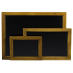 Ardoise Murale Noire avec Cadre en Bois 300x400mm - Hendi