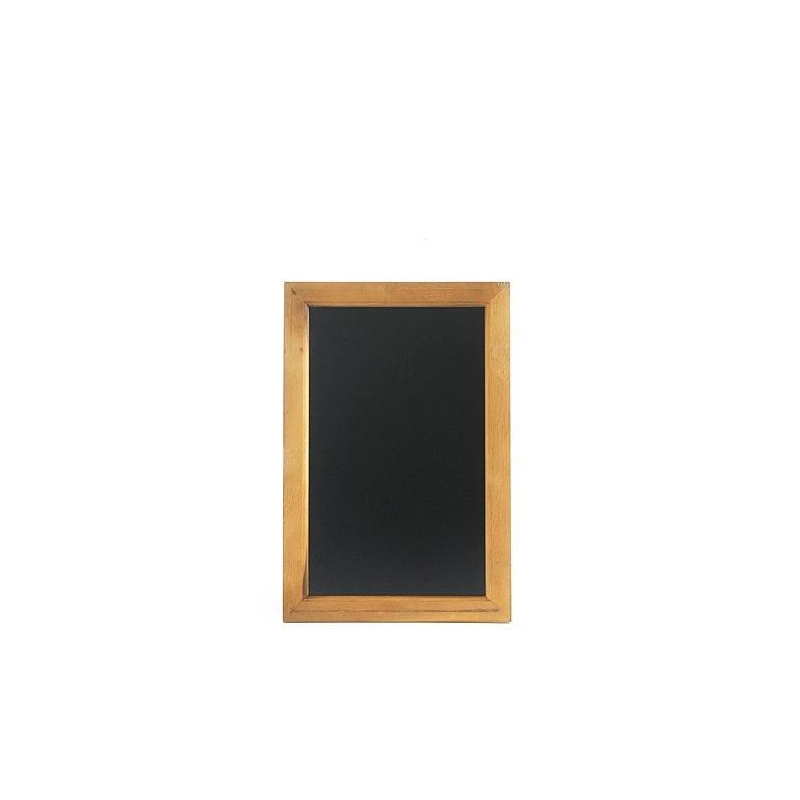 Ardoise Murale Noire avec Cadre en Bois 400x600mm - Hendi