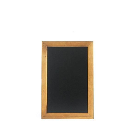 Ardoise Murale Noire avec Cadre en Bois 400x600mm - Hendi