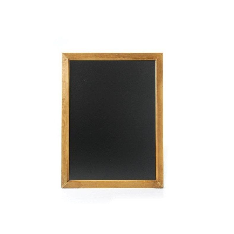 Ardoise Murale Noire avec Cadre en Bois 600x800mm - Hendi