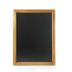 Ardoise Murale Noire avec Cadre en Bois 600x800mm - Hendi
