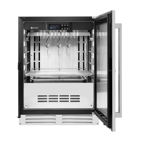 Armoire de maturation &agrave; viande comptoir professionnelle 98L en acier inoxydable - Hendi