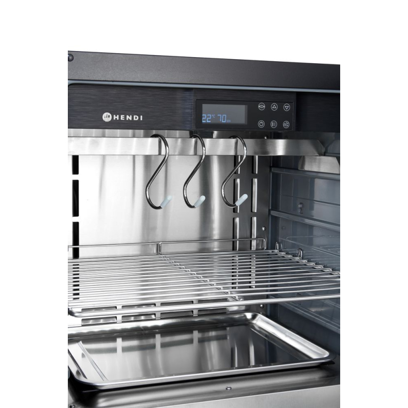 Armoire de maturation &agrave; viande comptoir professionnelle 98L en acier inoxydable - Hendi